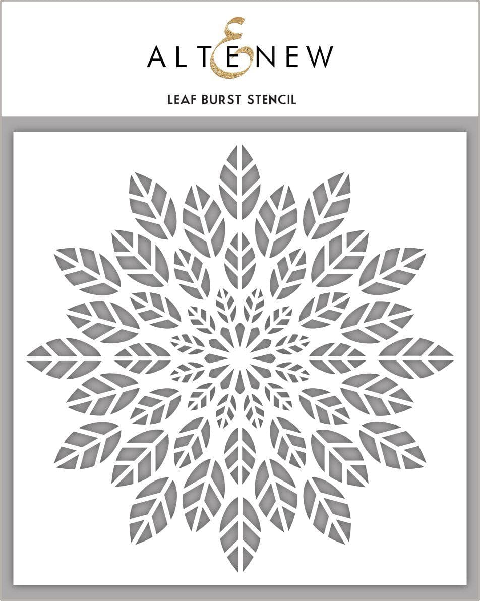 Stencil Leaf Burst Stencil
