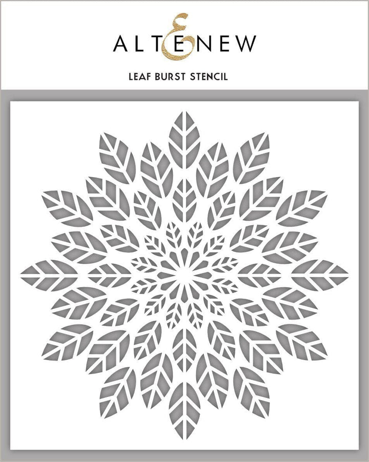 Stencil Leaf Burst Stencil