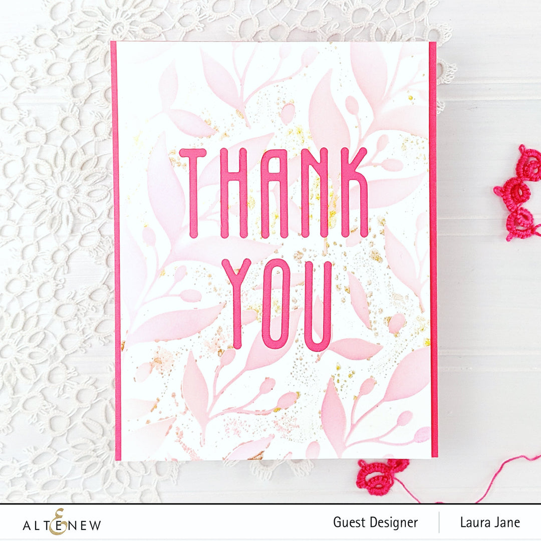 Stencil Leaves & Berries Stencil