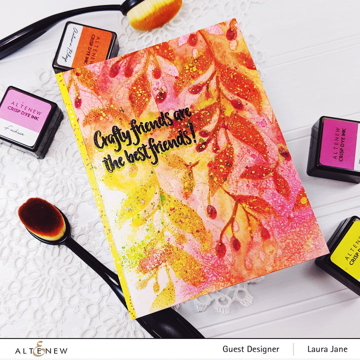 Stencil Leaves & Berries Stencil