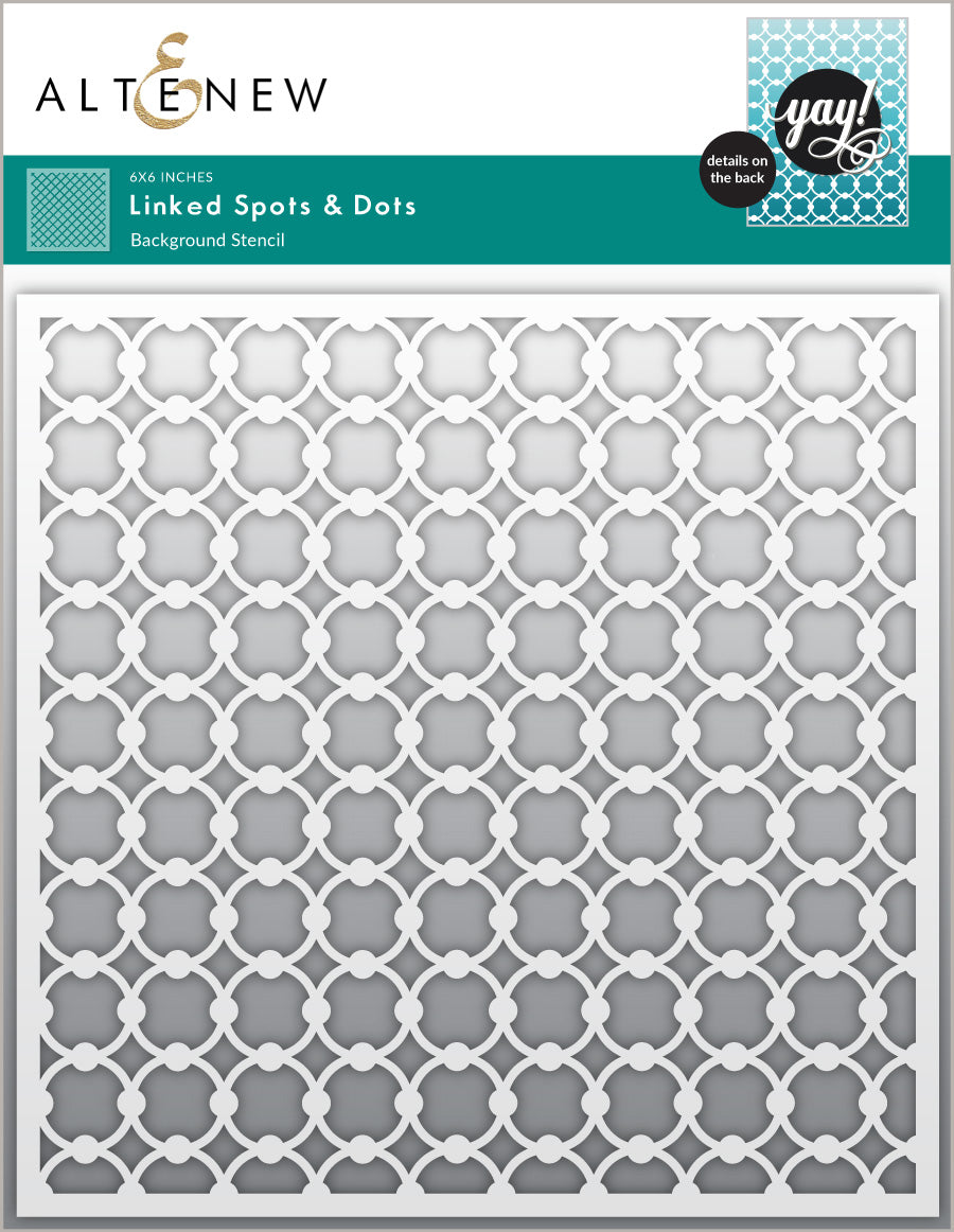 Stencil Linked Spots & Dots Background Stencil