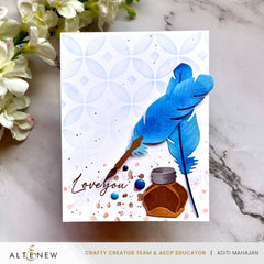 Stencil Luminous Diamond Rings Stencil