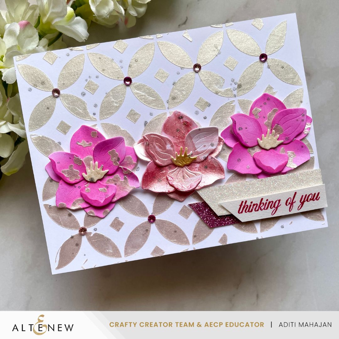 Stencil Luminous Diamond Rings Stencil