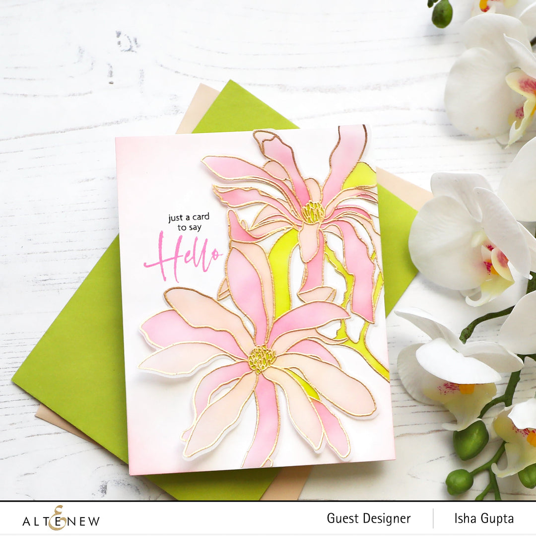 Stencil Magnolia Ballerina Simple Coloring Stencil Set (3 in 1)