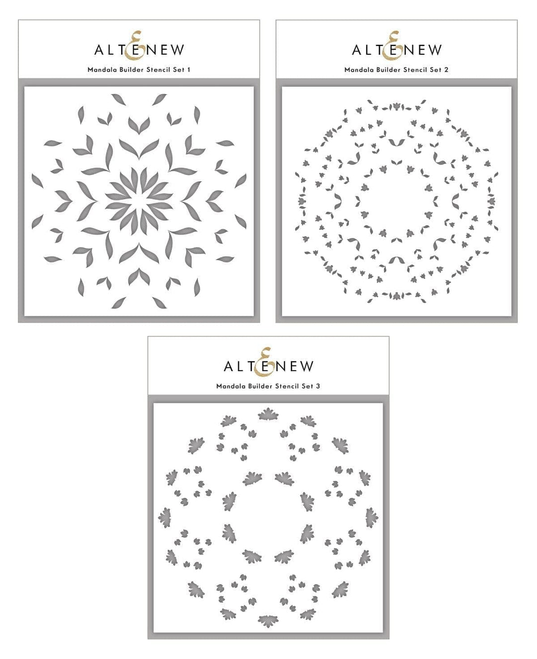 Stencil Mandala Builder Stencil Set (3 in 1)