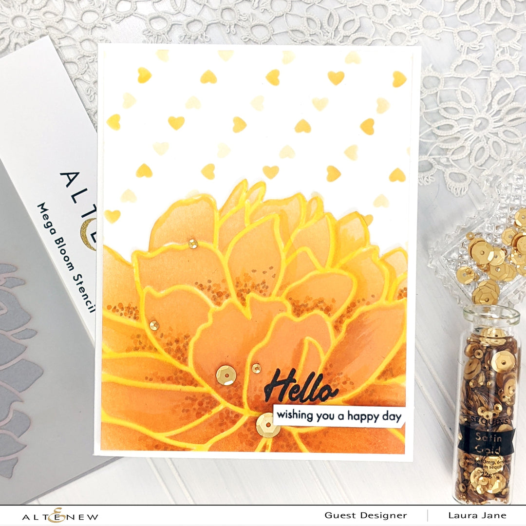 Stencil Mega Bloom Stencil