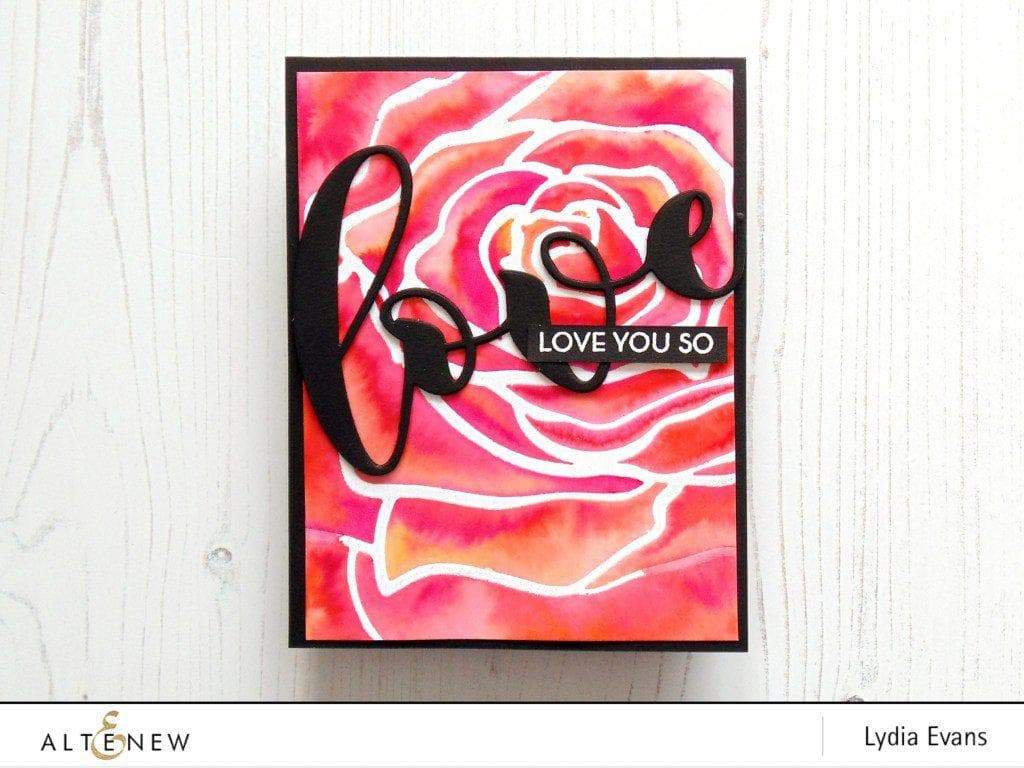 Stencil Mega Rose Stencil