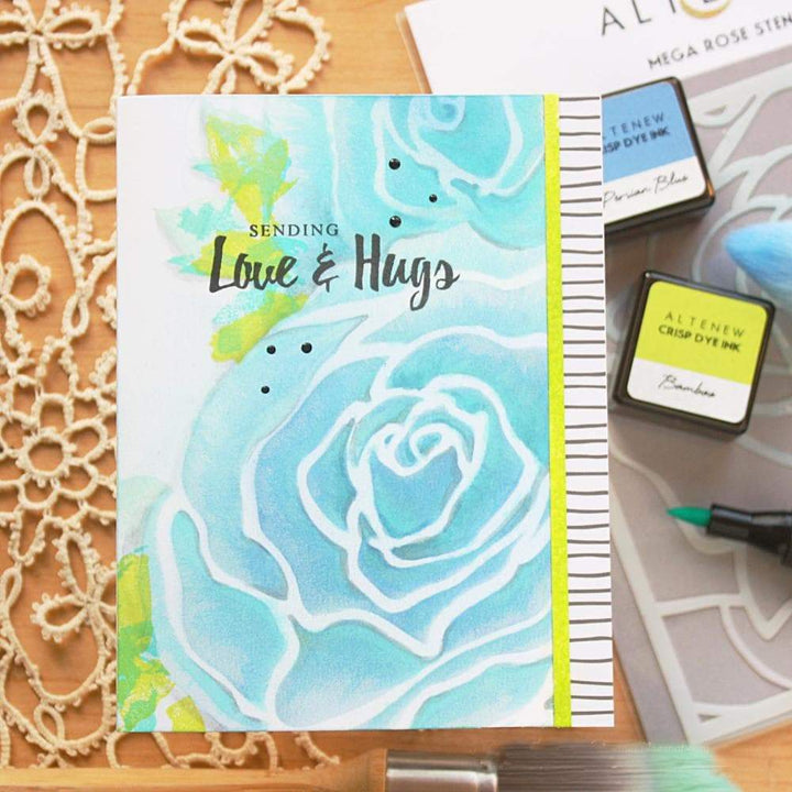 Stencil Mega Rose Stencil