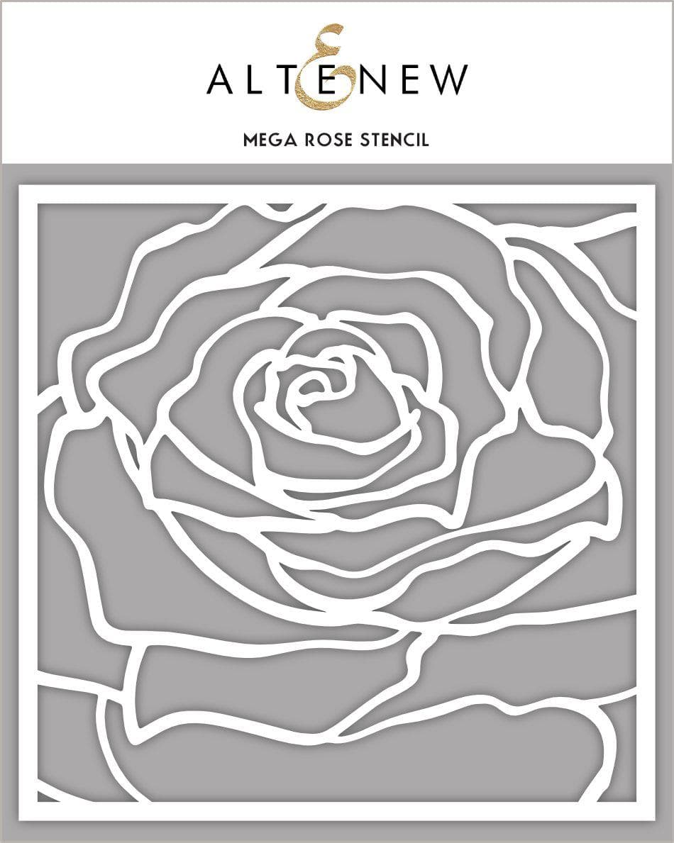 Stencil Mega Rose Stencil