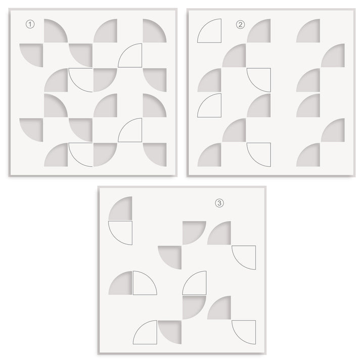 Stencil Modern Circles Builder Stencil Set (3 in 1)