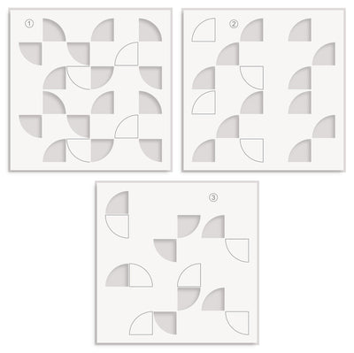 Stencil Modern Circles Builder Stencil Set (3 in 1)