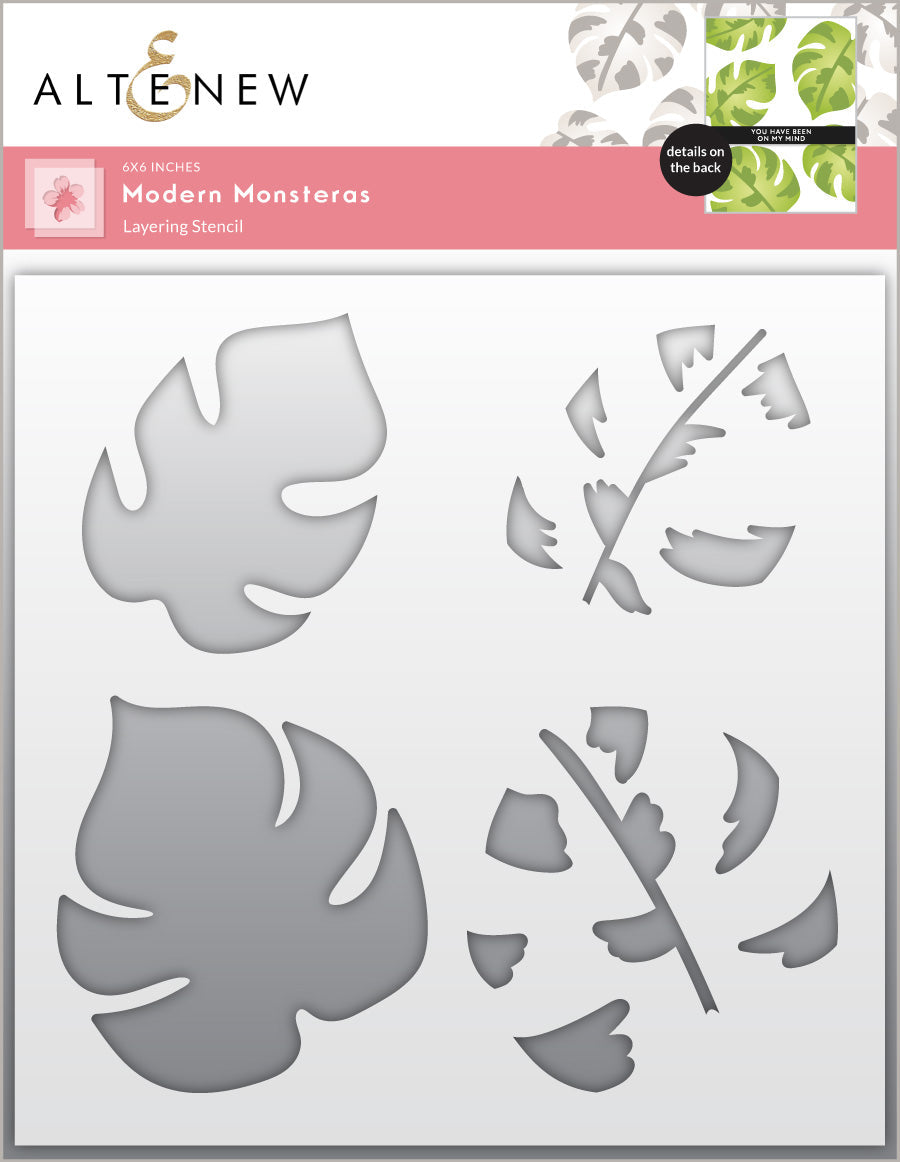 Stencil Modern Monsteras Layering Stencil