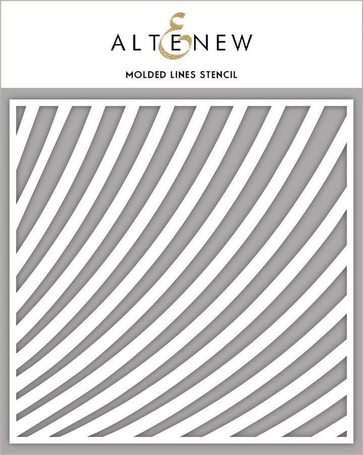 Stencil Molded Lines Stencil
