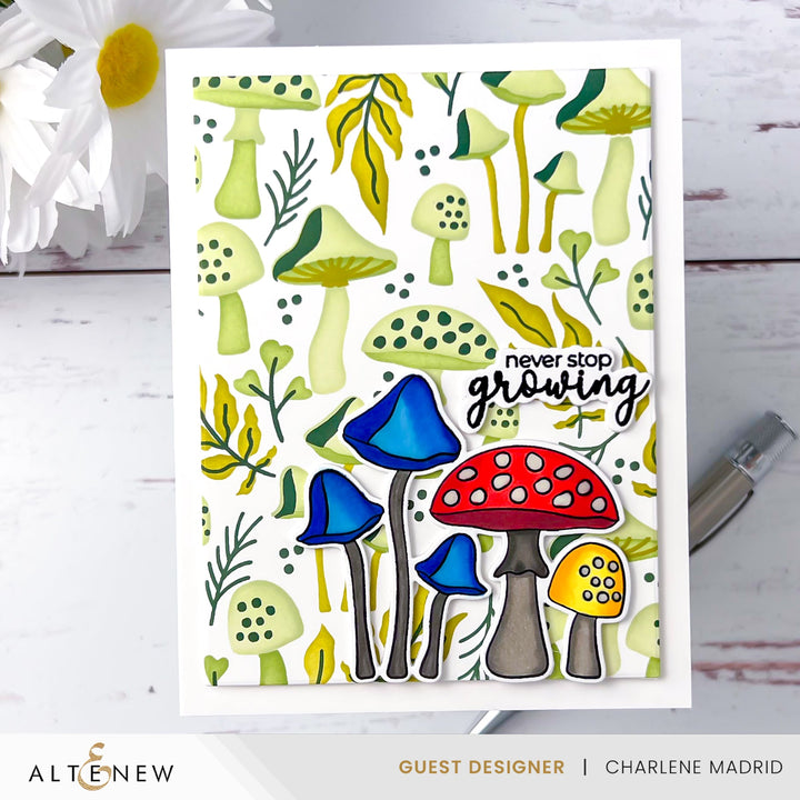 Stencil Mushroom Garden Layering Stencil Set (4 in 1)