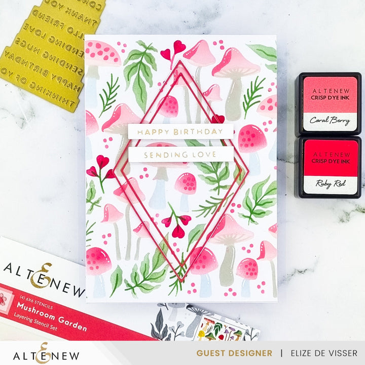 Stencil Mushroom Garden Layering Stencil Set (4 in 1)