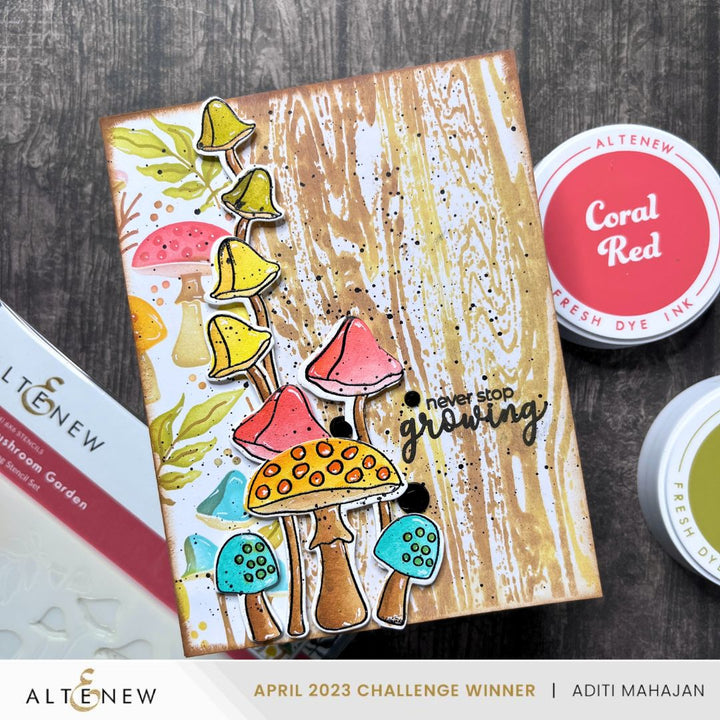 Stencil Mushroom Garden Layering Stencil Set (4 in 1)