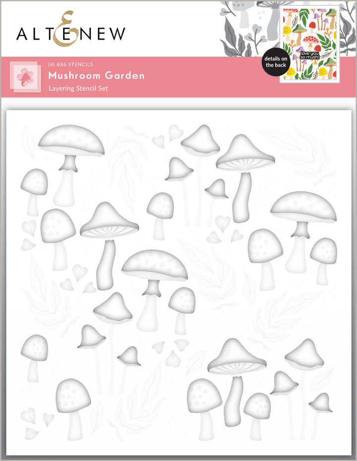 Stencil Mushroom Garden Layering Stencil Set (4 in 1)