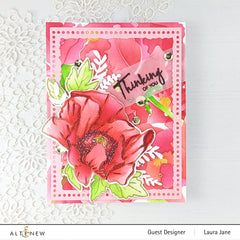 Stencil Oriental Poppy Simple Coloring Stencil Set (4 in 1)