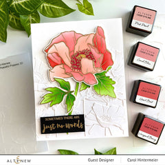 Stencil Oriental Poppy Simple Coloring Stencil Set (4 in 1)