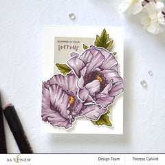 Stencil Oriental Poppy Simple Coloring Stencil Set (4 in 1)