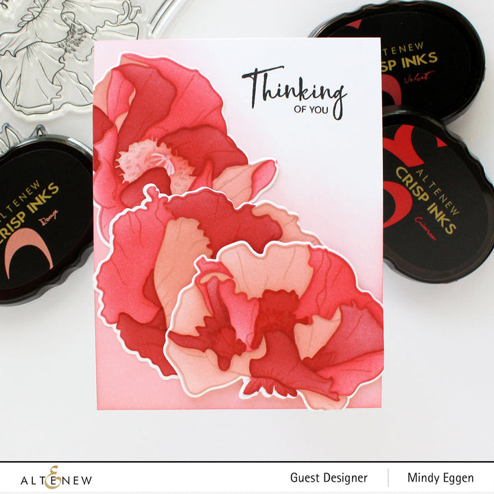 Stencil Oriental Poppy Simple Coloring Stencil Set (4 in 1)