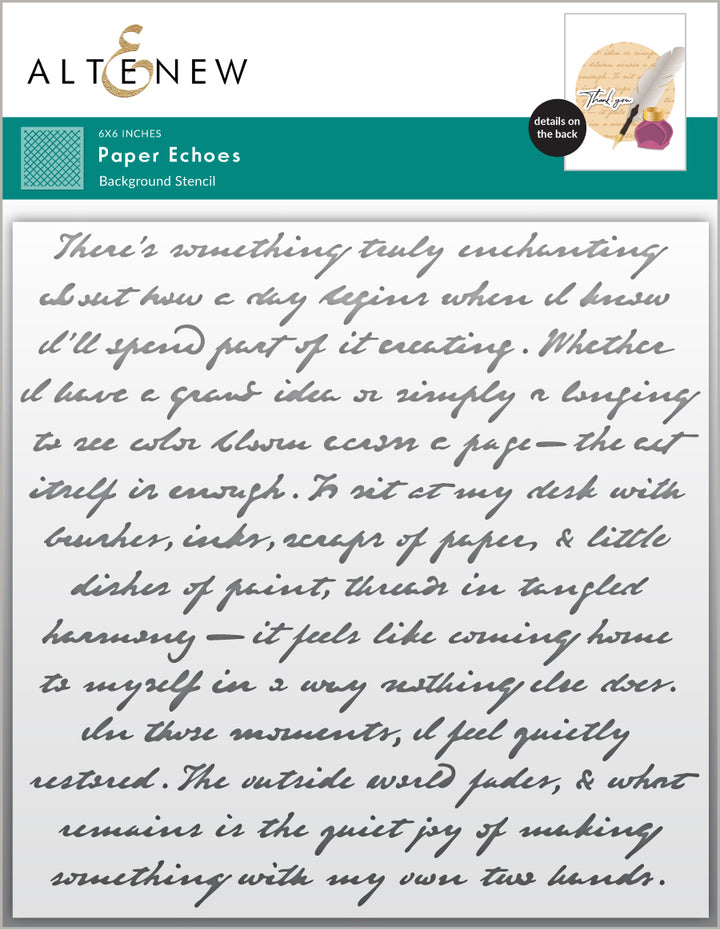 Stencil Paper Echoes Stencil