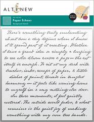 Stencil Paper Echoes Stencil