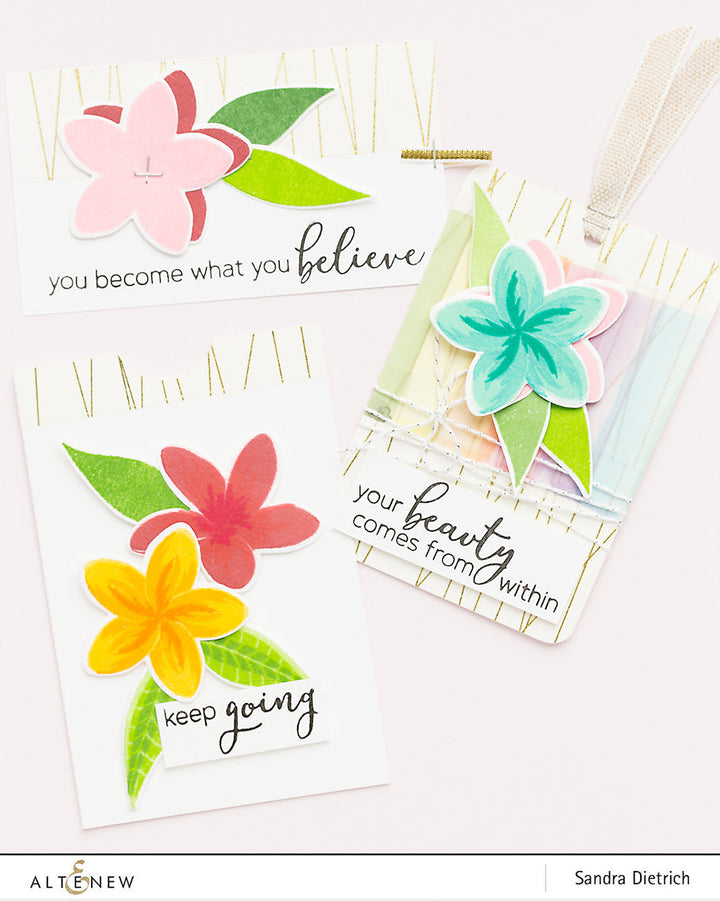 Stencil Playful Plumeria Mask Stencil