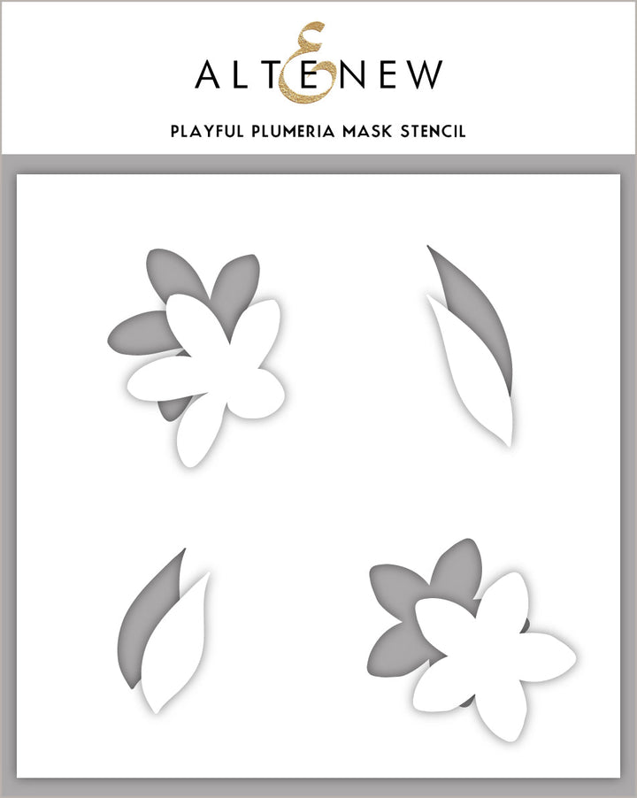 Stencil Playful Plumeria Mask Stencil