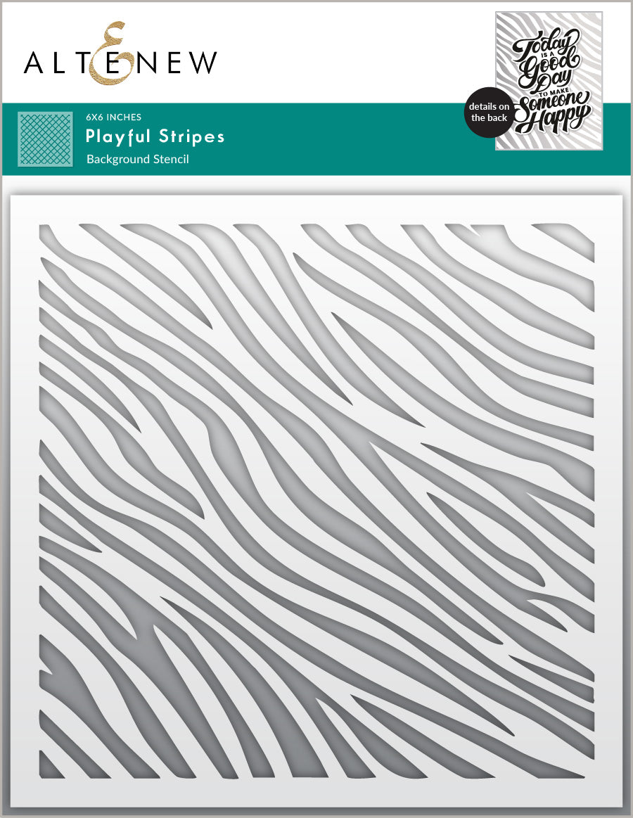 Stencil Playful Stripes Stencil