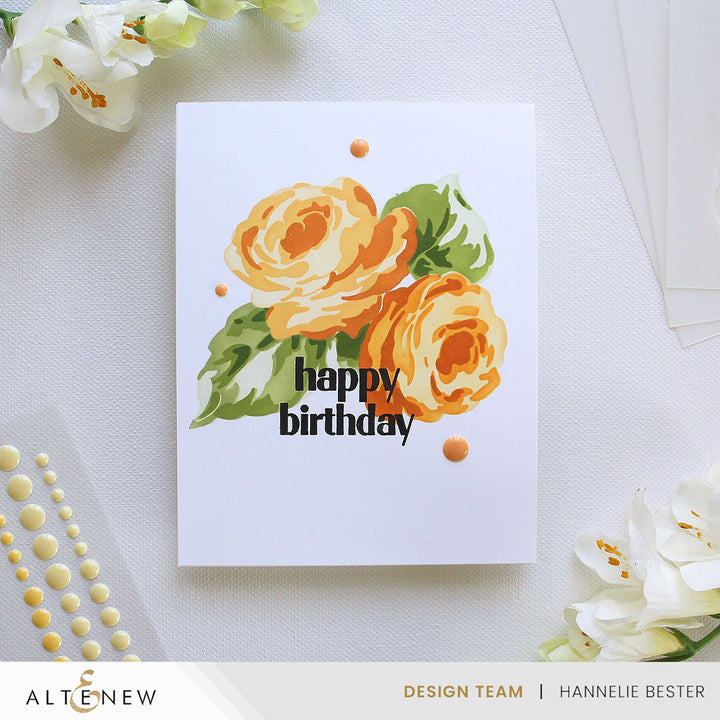 Stencil Rose Mellow Stencil Set (3 in 1)