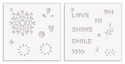 Stencil Shine On Stencil Set (2 in 1)