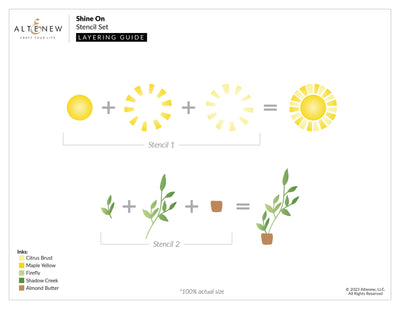 Stencil Shine On Stencil Set (2 in 1)