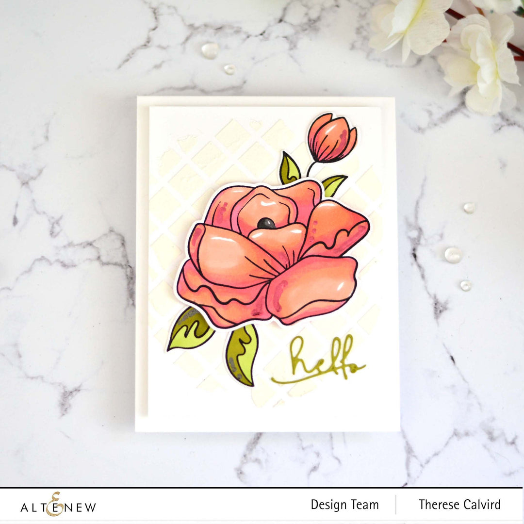 Stencil Simple Roses Mask Stencil