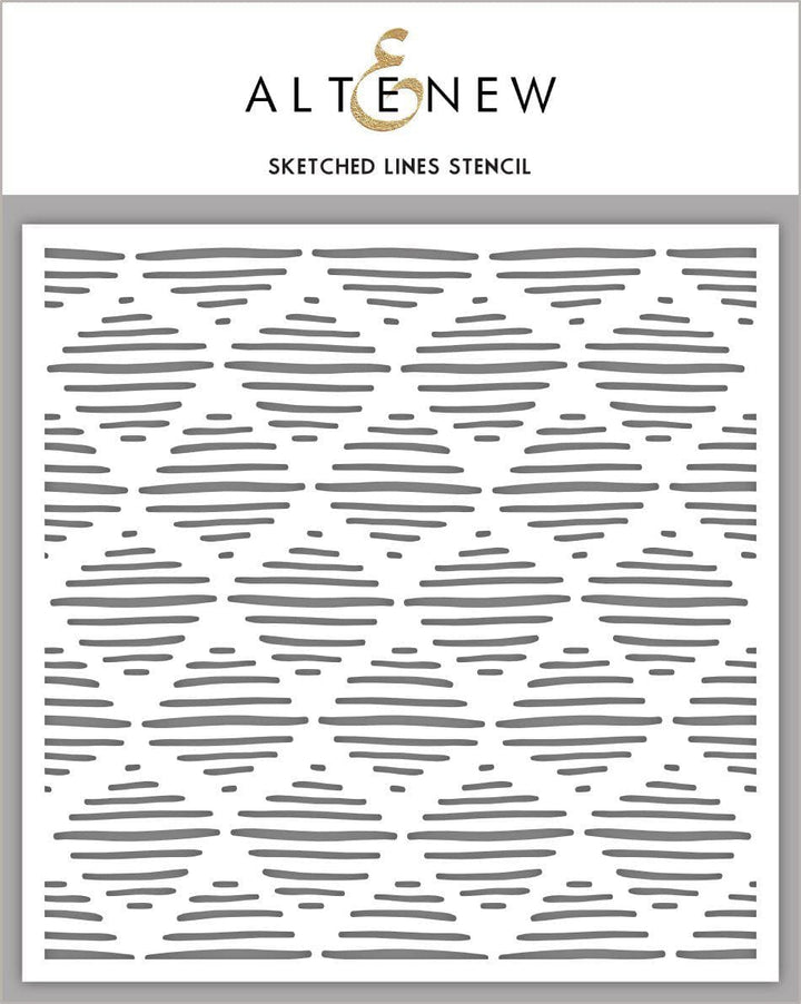 Stencil Sketched Lines Stencil