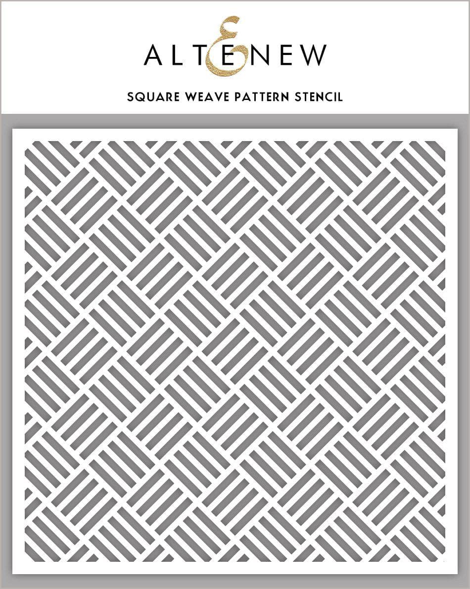Stencil Square Weave Pattern Stencil