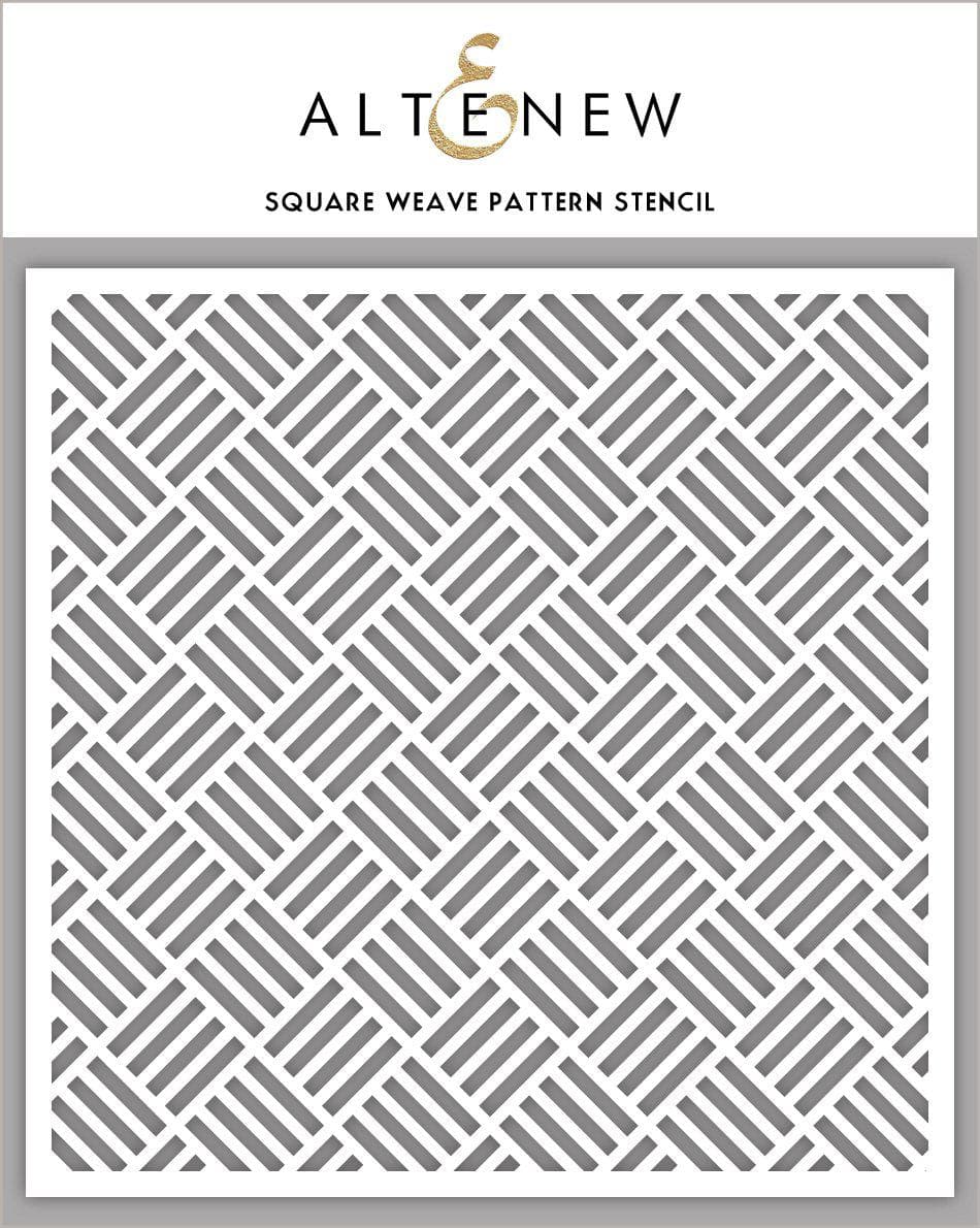 Stencil Square Weave Pattern Stencil