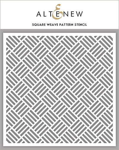 Stencil Square Weave Pattern Stencil