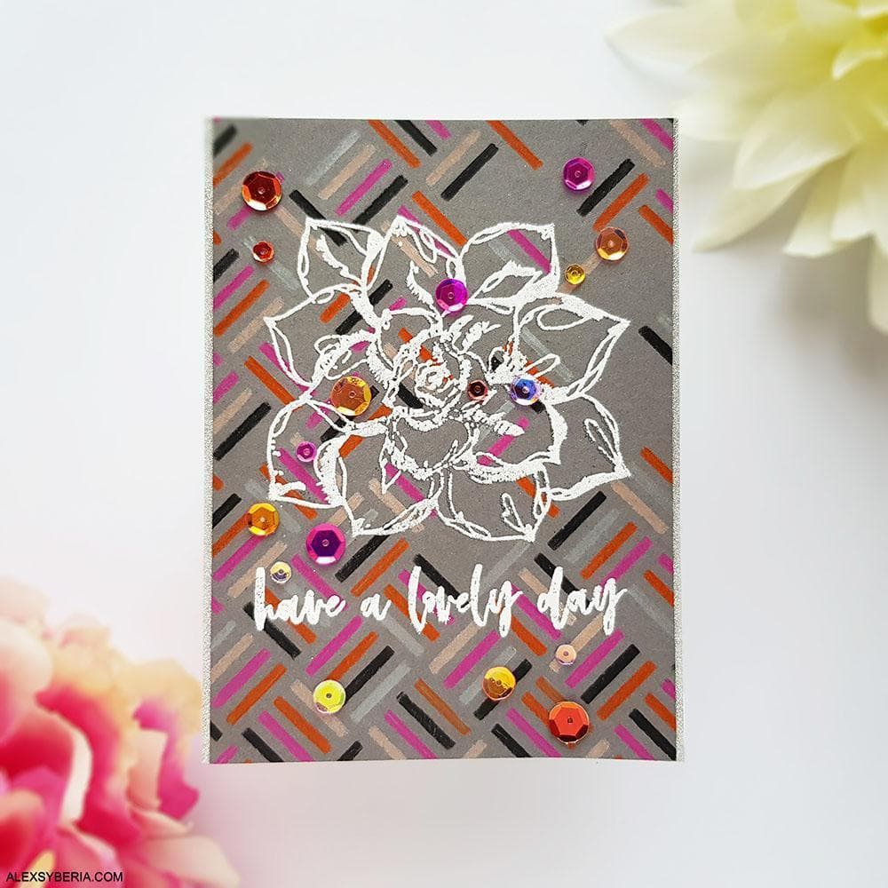 Stencil Square Weave Pattern Stencil