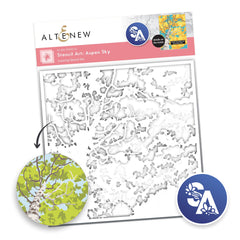 Stencil Stencil Art: Aspen Sky Layering Stencil Set (6 in 1)
