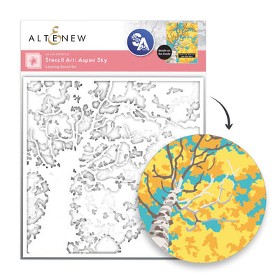 Stencil Stencil Art: Aspen Sky Layering Stencil Set (6 in 1)