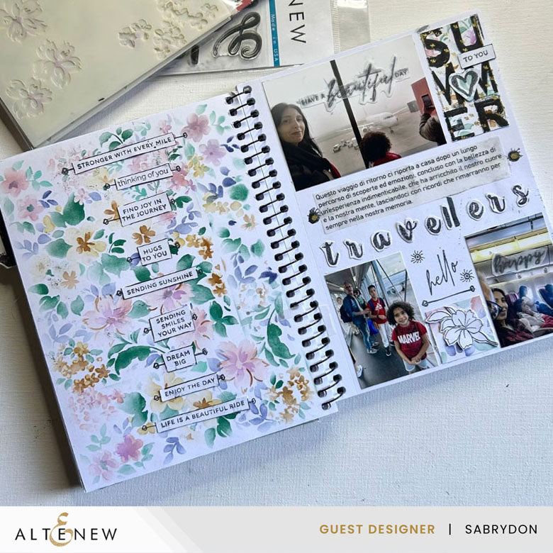 Stencil Stencil Art: Ditsy Flowers Wallpaper Layering Stencil Set (7 in 1)