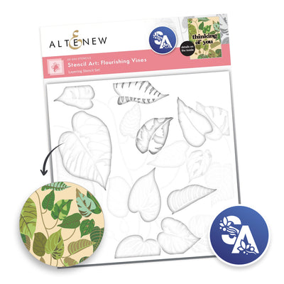 Stencil Stencil Art: Flourishing Vines Layering Stencil Set (6 in 1)