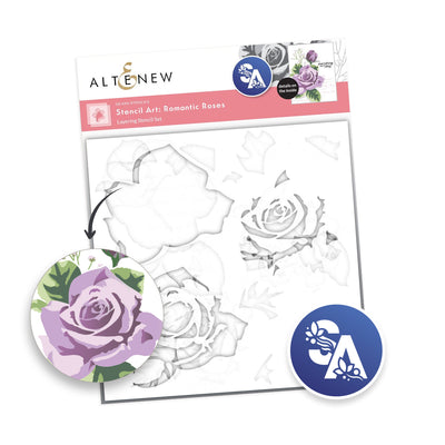 Stencil Stencil Art: Romantic Roses Layering Stencil Set (6 in 1)