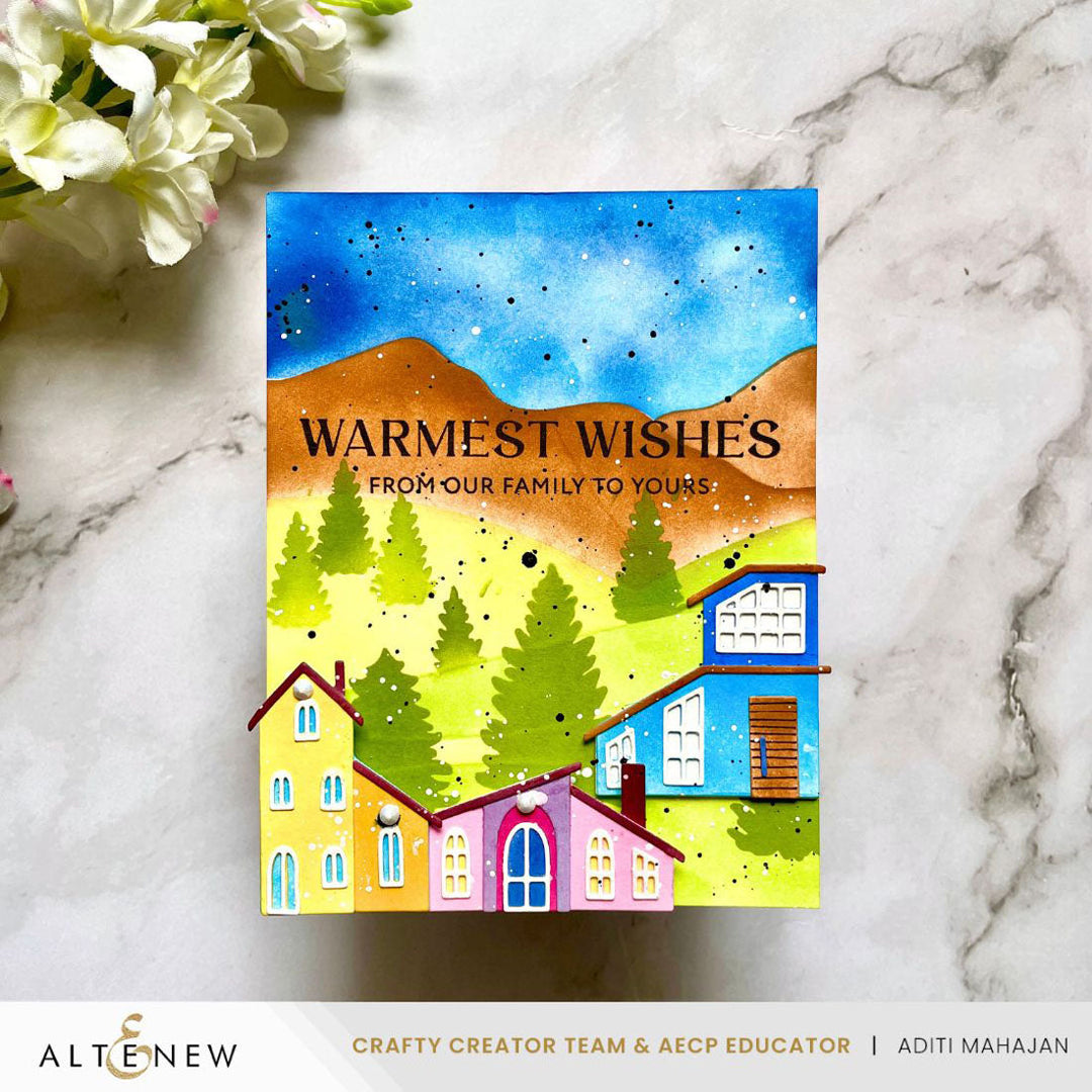 Stencil Stencil Art: Serene Landscapes Layering Stencil Set (6 in 1)