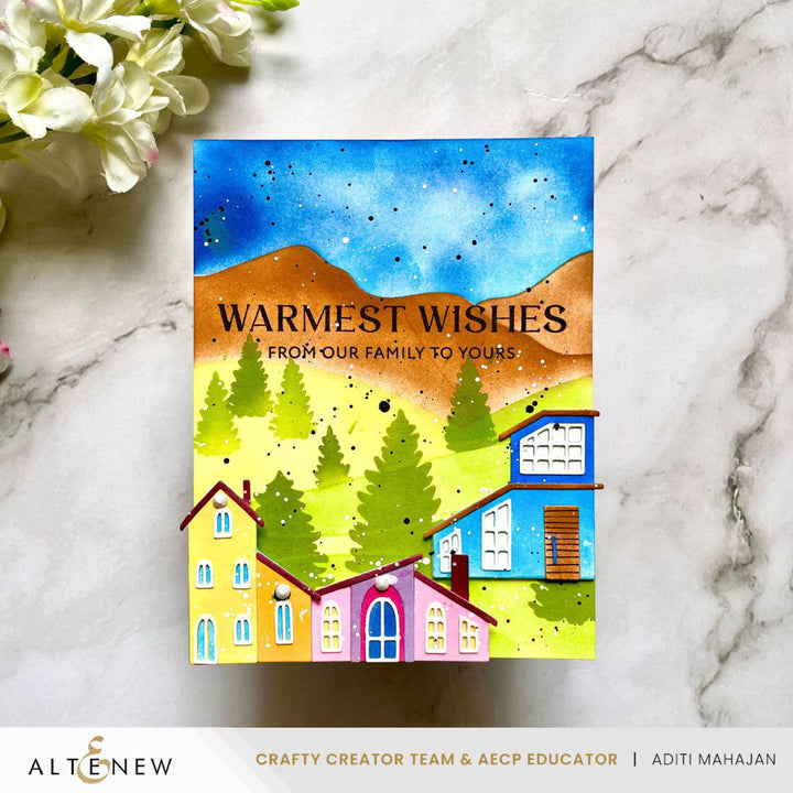 Stencil Stencil Art: Serene Landscapes Layering Stencil Set (6 in 1)