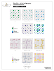 Stencil Stencil Art: Styled Backgrounds Layering Stencil Set (6 in 1)