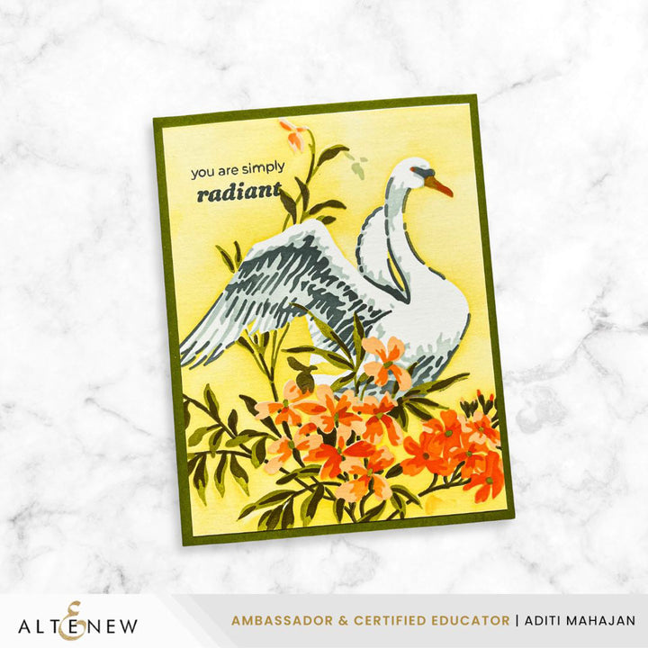 Stencil Stencil Art: Swan Serenade Layering Stencil Set (6 in 1)
