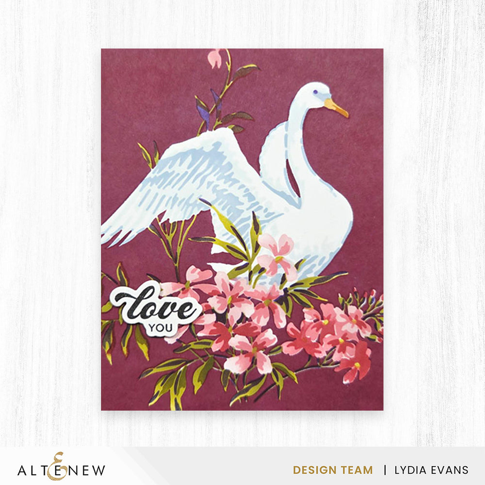 Stencil Stencil Art: Swan Serenade Layering Stencil Set (6 in 1)