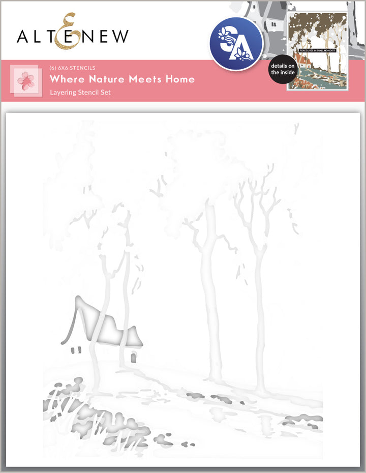 Stencil Stencil Art: Where Nature Meets Home Layering Stencil Set (6 in 1)